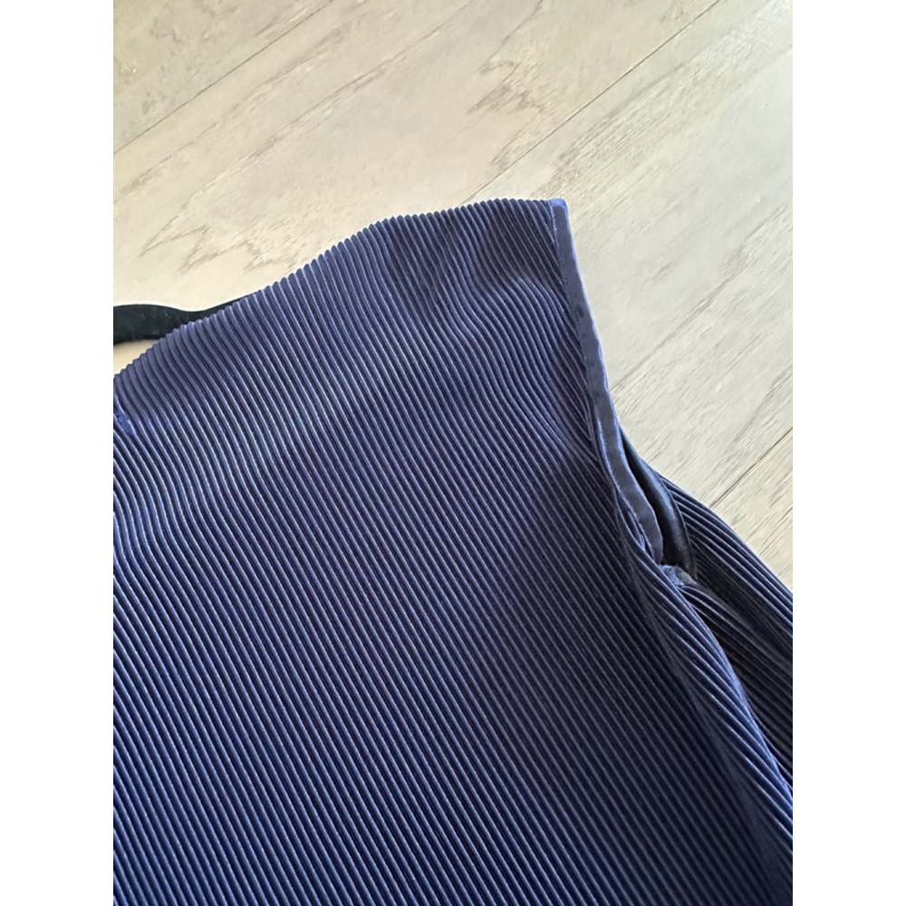 Pleione Ribbed Tank Top Silk Navy Blue Size Small - Picture 8 of 8